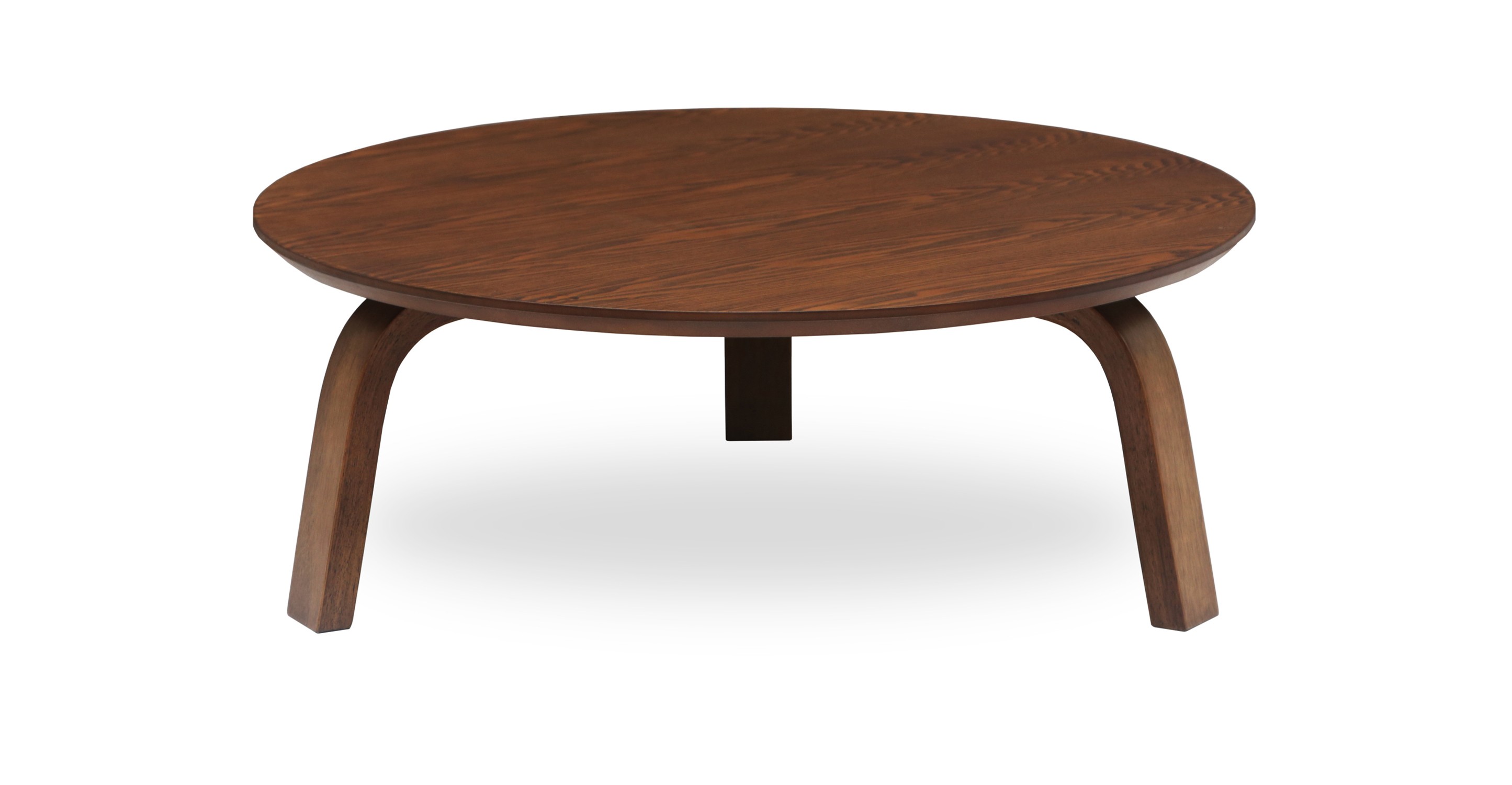 Nes Cocoa Wood Round Coffee Table - Coffee Tables - Bryght | Modern